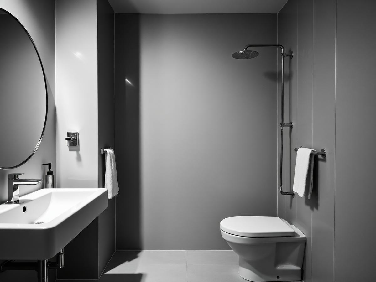 Modern bathroom plumbing